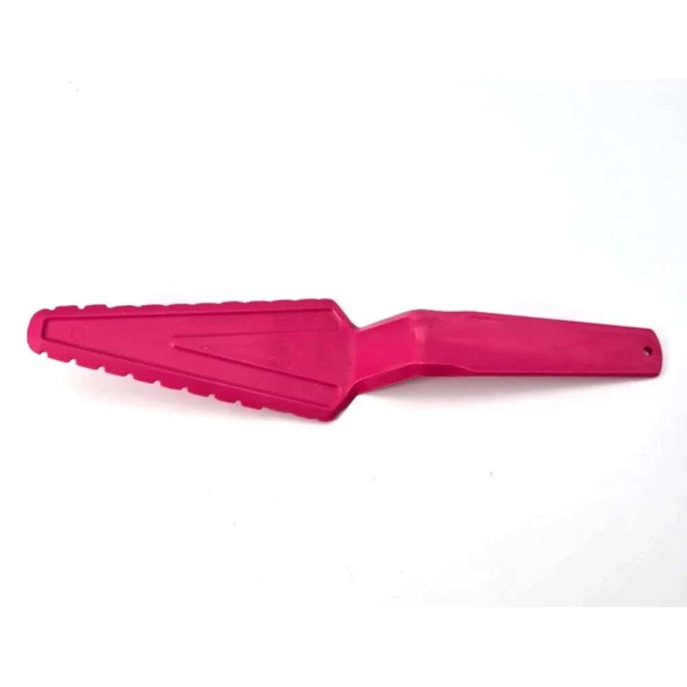Vintage Tupperware magenta hot pink pie cake cut n serve server cutter knife